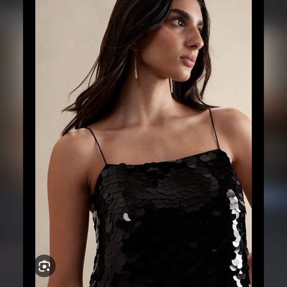 Banana Republic Teia Sequin Maxi Dress. Size 18. BLACK. - Picture 7 of 14